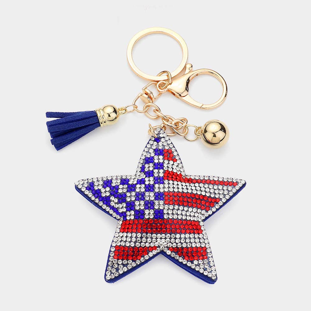 OOOHHH America Bling Keychain