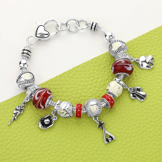 Baseball Mama Charm Braclet