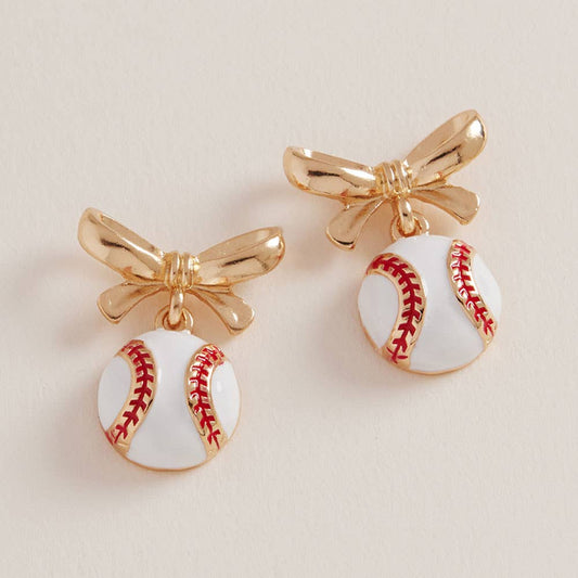 Stitched With Love  Bow Earrings