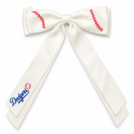 LA Boys in Blue Satin Hair Bow