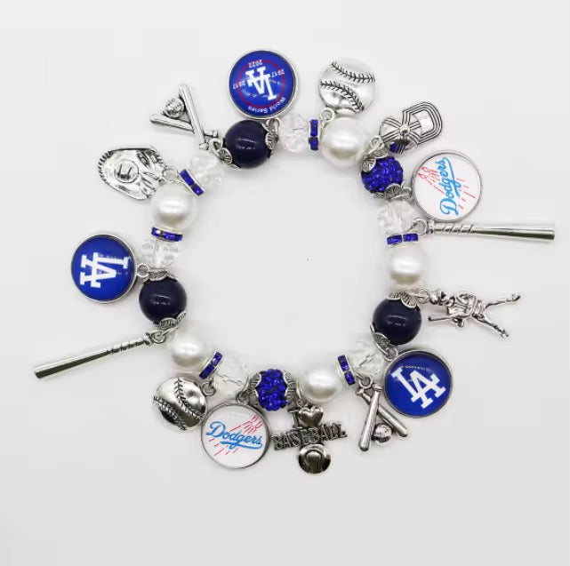 Dodgers bangle bracelet