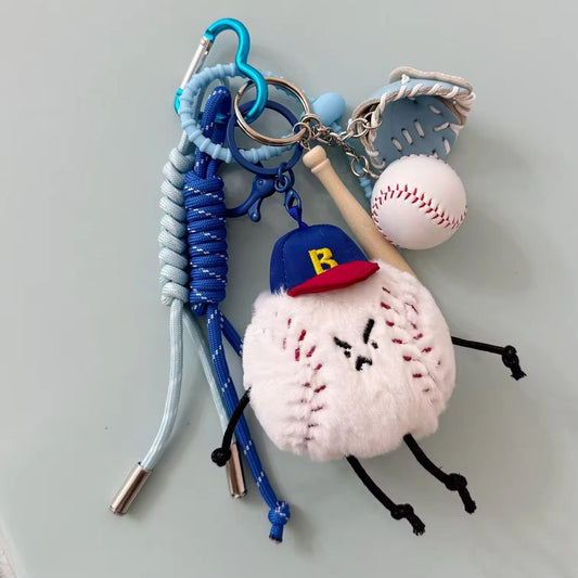 Sassy Slugger Baseball Bag Charm & Keychain