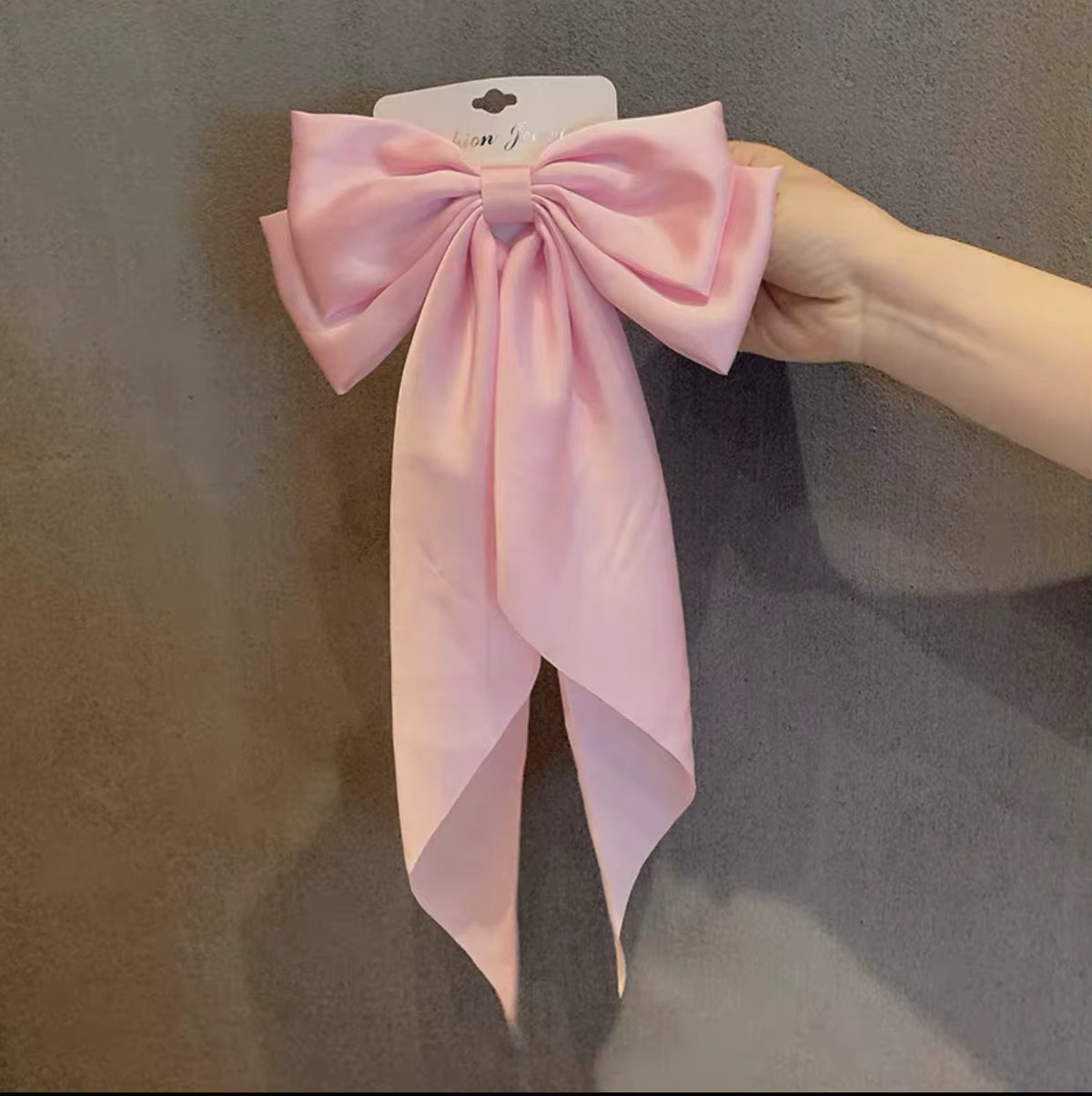 Oversized Satin Bow Clip – Hair Bow & Bag Accessory